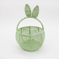 Panier à fruits en forme de dessin animé multicolore, panier à fleurs de petite taille en forme de lapin et de chat