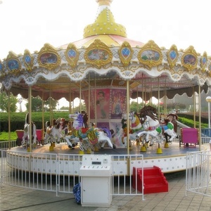 Outdoor Theme Park Attraction <strong>24</strong> <strong>Seats</strong> <strong>Carousel</strong> Merry Go Round for Kids and Adults - Product Image 3
