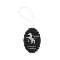 Ornements de Noël vierges gravés au laser 2026 – Pendentifs ovales style minimaliste moderne – Fabriqués en Chine