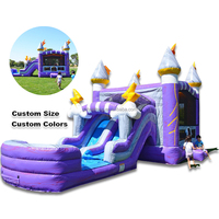 Château de maison de rebond commercial château gonflable château de saut plein d'entrain trampolines château de saut de rebond Combo toboggan aquatique pour enfants louer