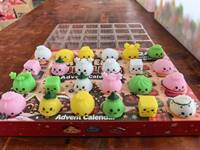 Calendrier de l'Avent Surprise : Mini Jouets Anti-Stress Alien en Caoutchouc Thermoplastique Souple et Extensible