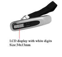 Timbangan Badan Digital Elektronik Gantung LCD 50kg dengan Fungsi Tare, Baterai, Cocok untuk Perjalanan, Pengukur Lemak Tubuh, Bersertifikasi CE & RoHS, Laris Terjual