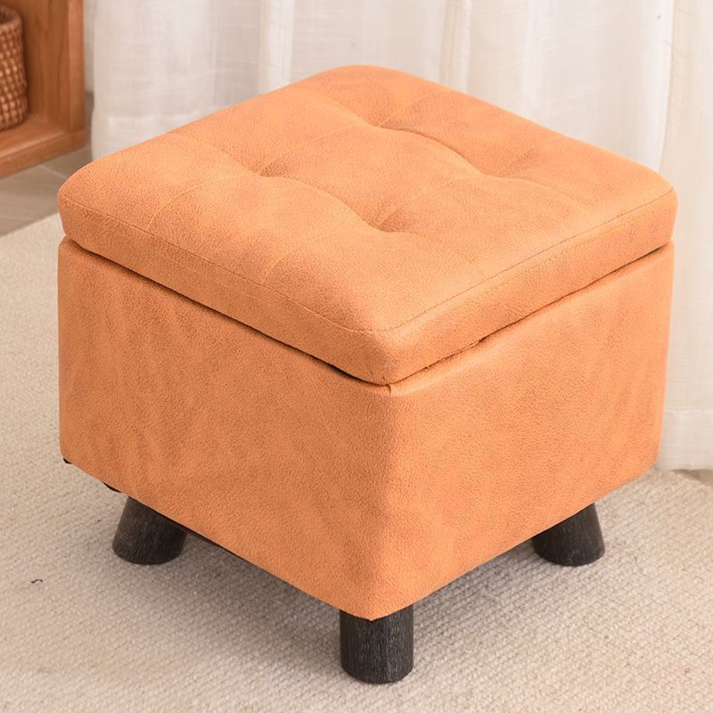 Tabouret de rangement orange - réduction de prix à durée limitée