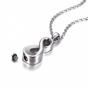 Collar con Colgante <span class=keywords><strong>de</strong></span> Urna <span class=keywords><strong>de</strong></span> Acero Inoxidable, Recuerdo Conmemorativo <span class=keywords><strong>de</strong></span> Cenizas, Joyería Funeraria con Símbolo <span class=keywords><strong>de</strong></span> Amor <span class=keywords><strong>Infinito</strong></span> - Product Image 5