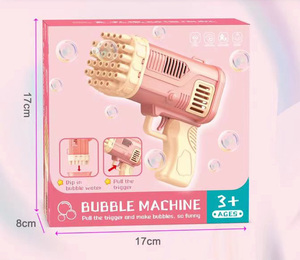 Venta al por mayor de juguetes de verano al aire libre-32 agujeros de burbuja ametralladora cohete <span class=keywords><strong>Boom</strong></span> Bazooka-Juguetes de plástico para niños - Product Image 6