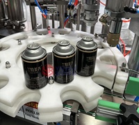 Ligne de machines de remplissage d'aérosols cosmétiques à commande pneumatique automatique pour parfum et déodorant