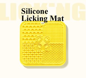 Matras jilat makanan lambat dapat dilipat untuk hewan peliharaan mangkuk silikon anjing dengan akses mudah ke perawatan - Product Image 6