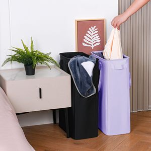 50L <b>Collapsible</b> Laundry Basket with Handles Foldable Clothes Hampers Portable Dirty Clothes Hamper for Dorm College - Product Image 5