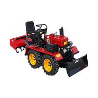Fabricant de machine à moissonner 25hp 35hp 50hp 80hp petit tracteur de tondeuse à gazon mini tracteur à chenilles de ferme de jardin