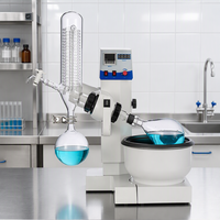 Laboao Evaporador Rotativo 1L Con Pantalla Digital Dual Evaporador Rotativo De Elevación Automática