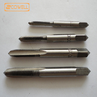 HSS M2 Machine Spirale Point Droit Cannelé Filetage Métrique Plug Main Tarauds Foret Ensemble Die Outils