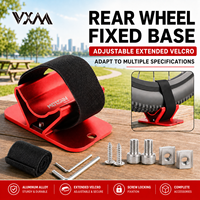 Béquille de vélo en alliage d'aluminium MOTSUV, support de stationnement arrière réglable avec sangle Velcro antidérapante, accessoires de cyclisme en 2 couleurs