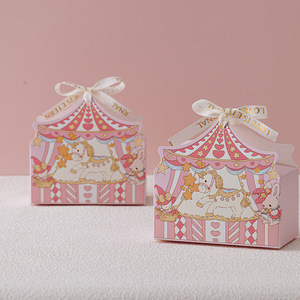 Scatola Regalo a Tema Circo dei Cartoni Animati con Piccoli Pony, Ideale <span class=keywords><strong>per</strong></span> il Primo <span class=keywords><strong>Compleanno</strong></span> del Bambino - Product Image 5