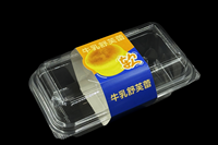 Boîtes en papier personnalisées pour sushis, gâteaux, rouleaux, tiramisu, sandwichs, tacos, desserts, tartes, en PET transparent jetable de qualité alimentaire, taille personnalisée