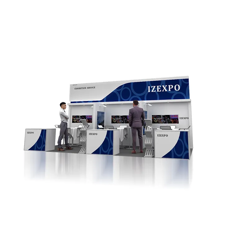 Luxury Car Booth Good Design Do Business Display Trade Show Booth Medical Fair Exhibition Stand Flooring Display EXPO Booth