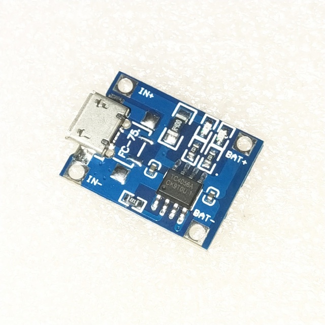 10pcs/lot Stock Charger Module 5V 1A Lithium Battery TP 4056 Micro USB Charging Board TP4056