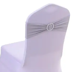 Spandex argento telai della sedia per la Sedia di Cerimonia Nuziale Decorazioni
