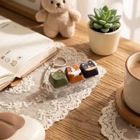 Clavier mécanique miniature DIY en forme de chat, personnalisable en gros, avec touches anti-stress, gadget pour les doigts, cadeau