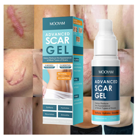 Gel Ultra-Rapide au Beurre de Karité Hydratant pour Éliminer les Cicatrices, Réduit l'Apparence de la Plupart des Types de Cicatrices pour Tous Types de Peaux, Soin Visage 50ml MOOYAM
