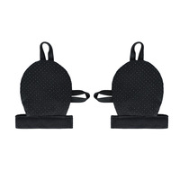 Gants de sport demi-doigts avec protection de la paume pour haltérophilie, cyclisme, musculation, avec attache-poignet, pour fitness et usage extérieur, noirs
