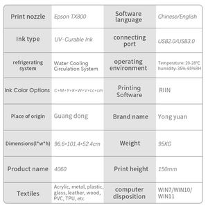 Fabricación Profesional de Impresora UV Plana Compacta A2A3A4 4060, Máquina de Impresión Comercial, Impresora de Inyección de Tinta UV LED 3D TX800 - Product Image 4