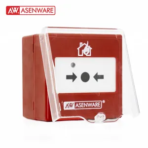 Asenware Point D'appel Manuel Conventionnel AW-D135C pour panneau d'alarme incendie