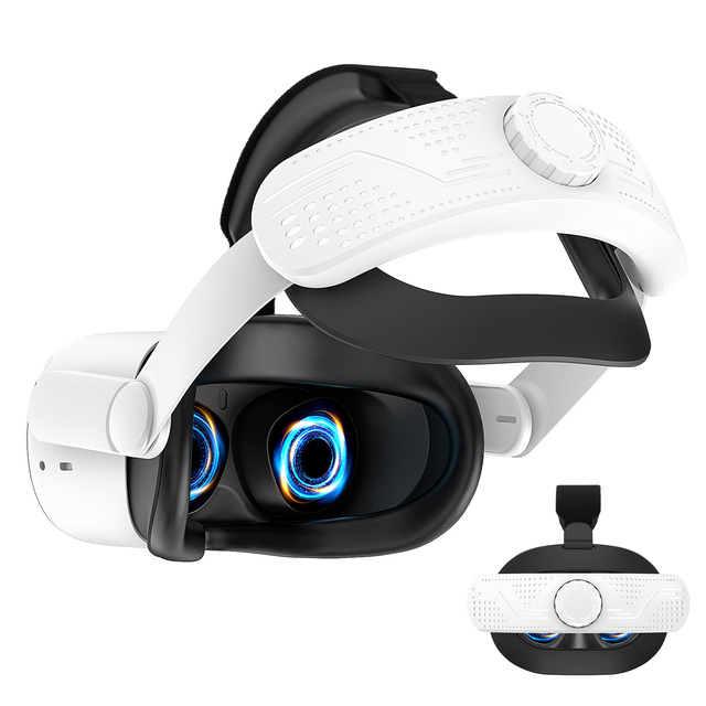 Virtual Reality Game Accessories in Color Box Packaging Ergonomic Wireless ABS Head Strap for Oculus for Meta Quest 2