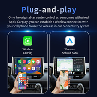 Dongle CarPlay sans fil USB Type-C 2-en-1 le plus vendu pour Android Auto WiFi 6 Bluetooth 5.4 en alliage d'aluminium, ajustement universel intelligent