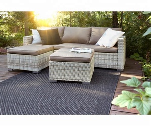 <span class=keywords><strong>Jardin</strong></span> Rotin/Osier Sectionnel Canapé Ensemble avec Coin <span class=keywords><strong>Salon</strong></span> Canapé et Canapé <span class=keywords><strong>2</strong></span> <span class=keywords><strong>Places</strong></span> et Tabouret - Product Image 3