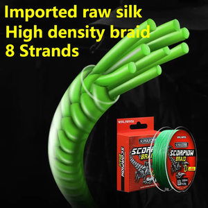 Línea de pesca trenzada de 4 hebras al por mayor 100M línea de nivel multifilamento de alta resistencia línea trenzada PE - Product Image 5