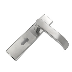Poignée de porte en acier inoxydable 50 mm, corps de serrure moderne à levier pour porte en bois, chambre, salle de bain - Product Image 4