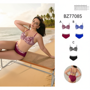 HDJ Plus Size One Piece Swimsuit Floral Print Tummy Control High Waist Swimwear BZ77085 - Product Image 3
