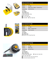 Jeu de 18 embouts de tournevis CR-V, porte-embouts magnétique à dégagement rapide 1/4 ", kit d'outils de réparation portables pour la maison