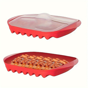 Disponible en Stock - Sartén para Bacon Apta para <span class=keywords><strong>Microondas</strong></span>, Forma Rectangular, Modelo KP - Product Image 5