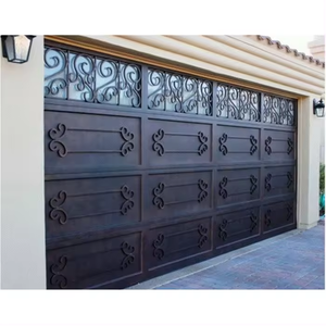 Puerta <span class=keywords><strong>de</strong></span> Garaje <span class=keywords><strong>de</strong></span> Acero Forjado Eléctrica Plegable Automática Moderna <span class=keywords><strong>de</strong></span> Lujo con Control Remoto, Diseño <span class=keywords><strong>de</strong></span> Puerta Principal Metálica <span class=keywords><strong>para</strong></span> Garaje - Product Image 3