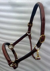 Licou en cuir de qualité supérieure avec design rembourré surélevé et réglage à double boucle - Product Image 3