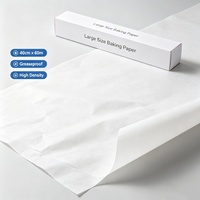 Feuilles de papier sulfurisé brun non blanchi, enduites de silicone, antiadhésives, résistantes à la chaleur pour la cuisson au four et la rôtisserie