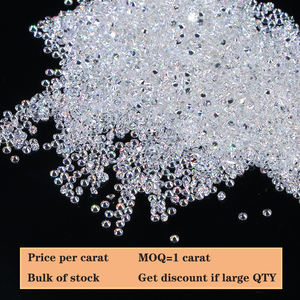พลอยมอยส์ซาไนต์เม็ดเล็กแบบหลวม ราคาต่อกะรัต สี DEF ความสะอาด VVS1  เพชรมอยส์ซาไนต์สีขาวเมลี่ สำหรับนาฬิกา/กรอบกระจก/กระจก - Product Image 2