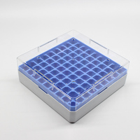 Tubos de ensayo de plástico Almacenamiento Cryo Vial Tube 25/81/100 Wells Rack Box Personalizable OEM Lab Supply 2ml Cryotubes Cartón PP/PC