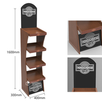 Support de présentation de vin en bois pliable et recyclable personnalisé, présentoir en contreplaqué pour les magasins de détail et la mise en valeur des produits