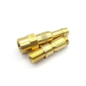 Factory wholesale customized metal engine parts female male threaded adapter pipe brass connectors