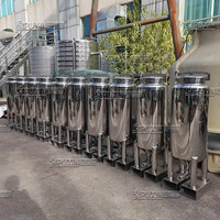 Réservoir de mélange et de stockage de parfum en acier inoxydable sanitaire 304/316L de 200L |   Solution de filtration à haute température pour les cosmétiques