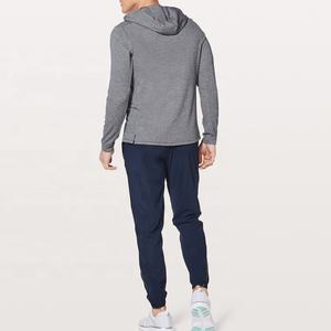 เสื้อมีฮู้ดแบบสวมหัวของผู้ชายเสื้อฮู้ดสีพื้นแขนยาวผ้าฟลีซสไตล์ล่าสุด - Product Image 3