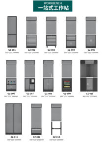 Nieuwe design garage opbergcombinatie gereedschapskasten zwaarlast werkplaats metalen werkbank garage werkstation kast - Product Image 2