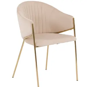 현대 스폰지 벨벳 곡선 덮개를 씌운 글래머 안락 의자 ding 블랙 goldenLeg