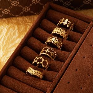 Anillo de Acero Inoxidable con Diseño Personalizado, Hipoalergénico, Resistente al Deslustre y al Agua, Chapado en Oro de 14k y 18k, Anillo de Compromiso para Mujer - Product Image 4