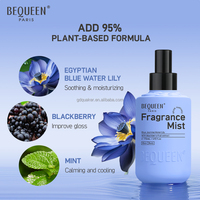 BEQUEEN Brume parfumée Lotus Bleu Hydratante Sans Alcool Douce Longue Durée Parfum en Spray Luxe Brume pour Cheveux & Corps
