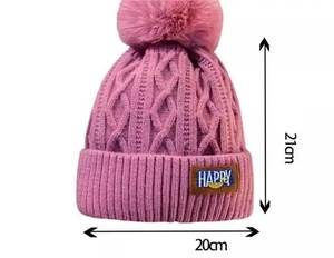 Women's Autumn Winter Thick Warm <b>Knitted</b> Hat Custom Logo Embroidered Letters Twisted <b>Knit</b> <b>Pattern</b> Comfortable Headwrap <b>for</b> Beach - Product Image 2