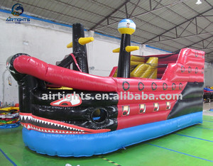 Custom Made <span class=keywords><strong>Inflatable</strong></span> Shark Bouncer Công Viên Giải Trí Trẻ Em <span class=keywords><strong>Giant</strong></span> <span class=keywords><strong>Inflatable</strong></span> Thuyền Combo Slide - Product Image 4