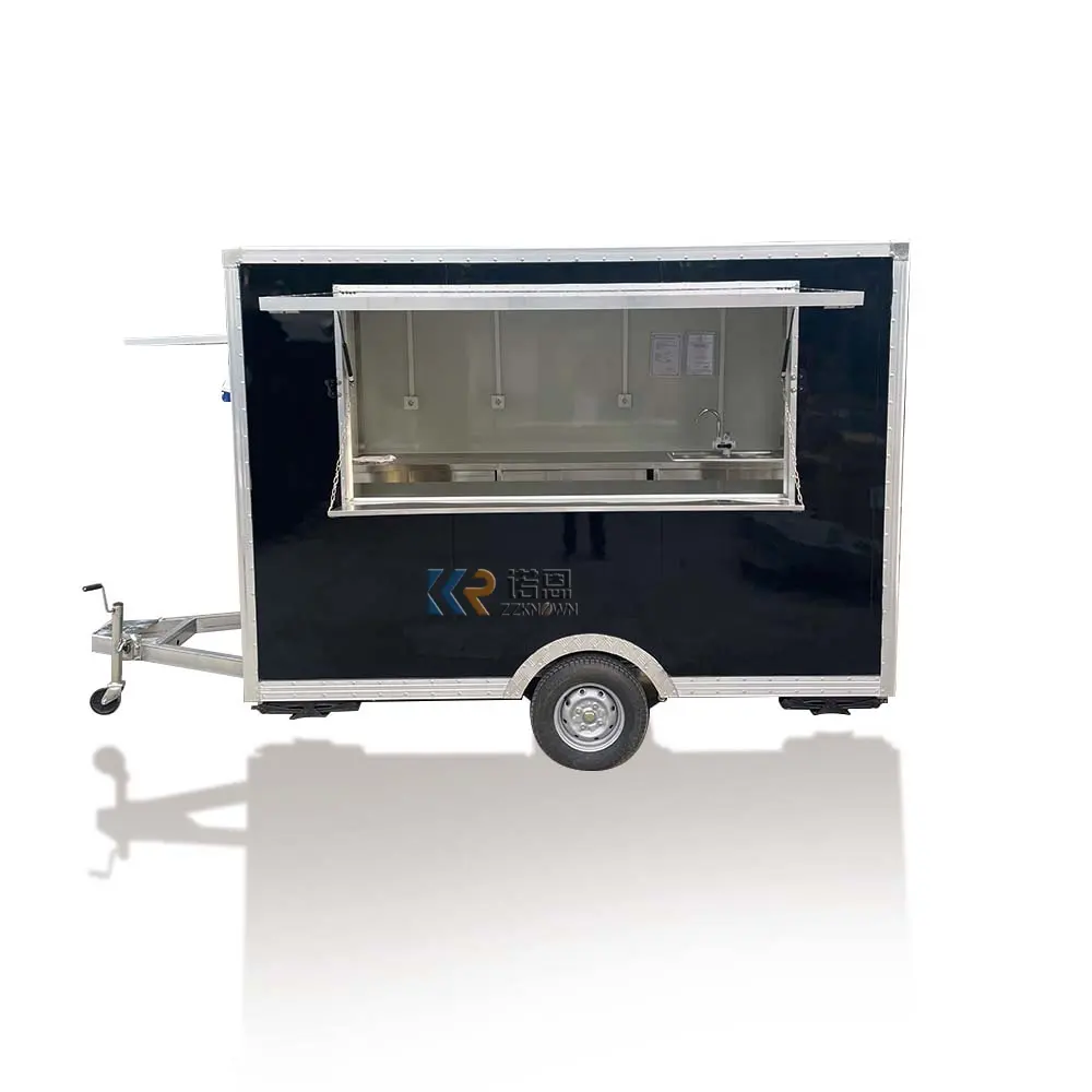 Remolques de concesión de alimentos Carro de catering solar móvil Camión de comida rápida aprobado por Ce a la venta
